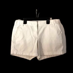 J. Crew Women's Chino White Shorts Size 6